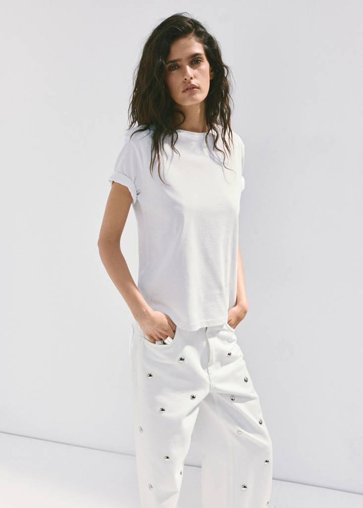 Straight-fit jeans with studs — Off White