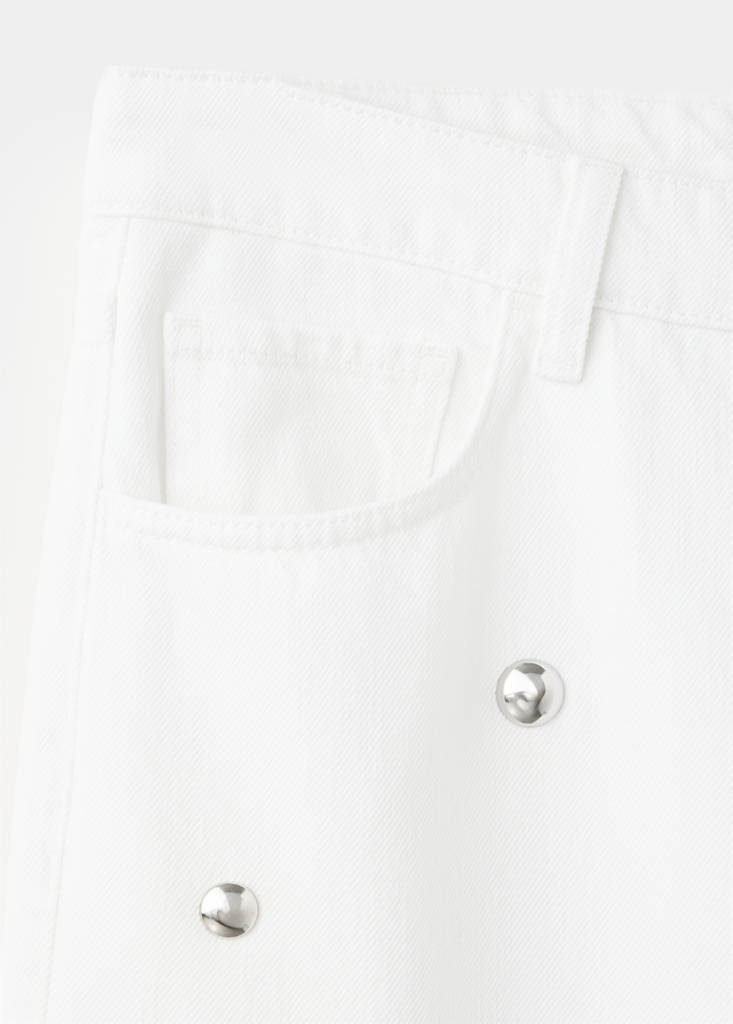 Straight-fit jeans with studs — Off White