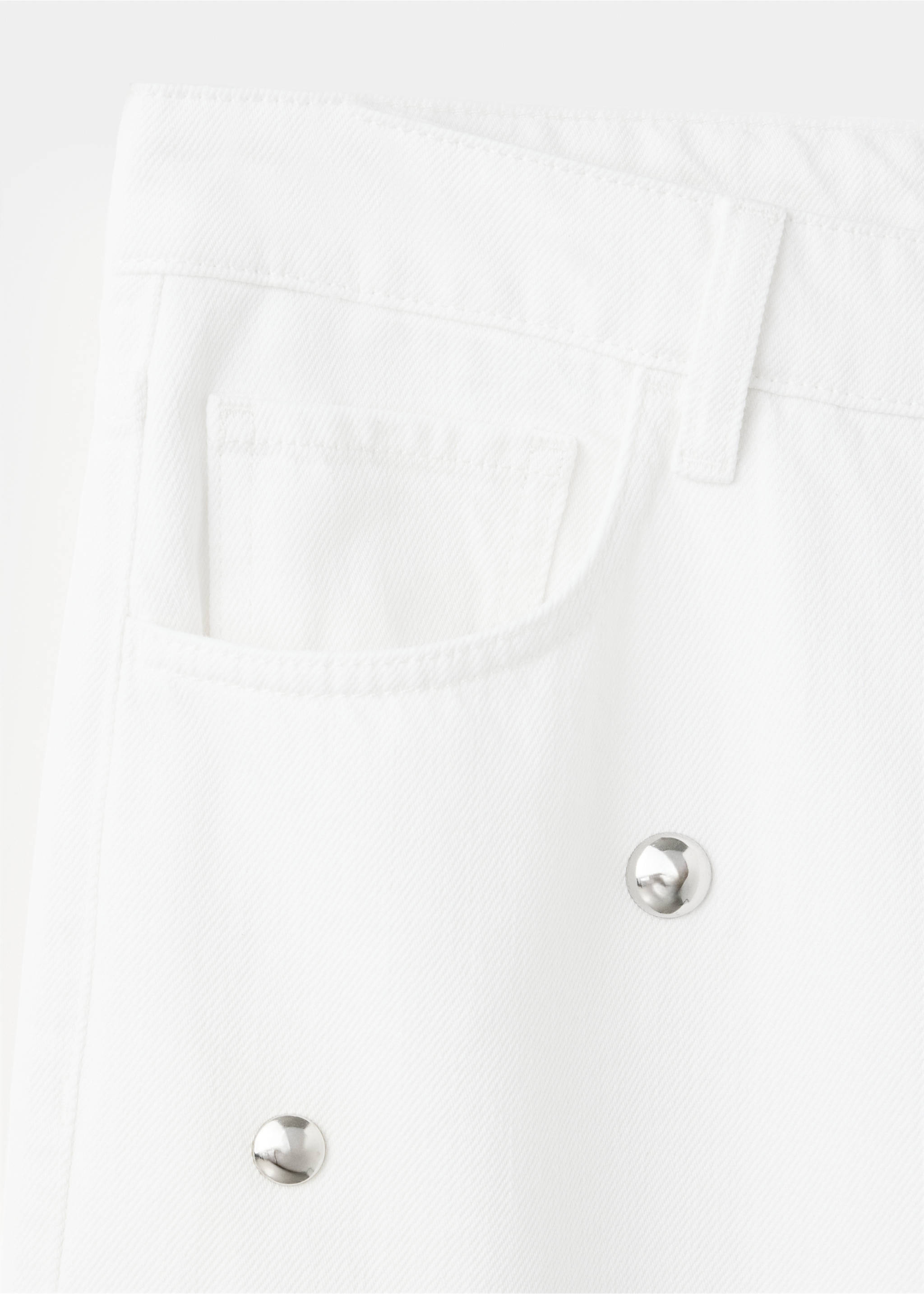 Regular waist studded jeans - Details of the article 8, Off White. Ref: 37004105-00.