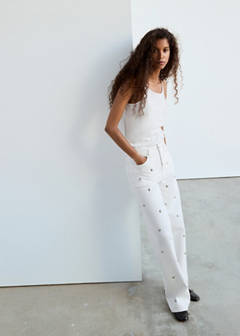 Straight-fit jeans with studs — Off White 9