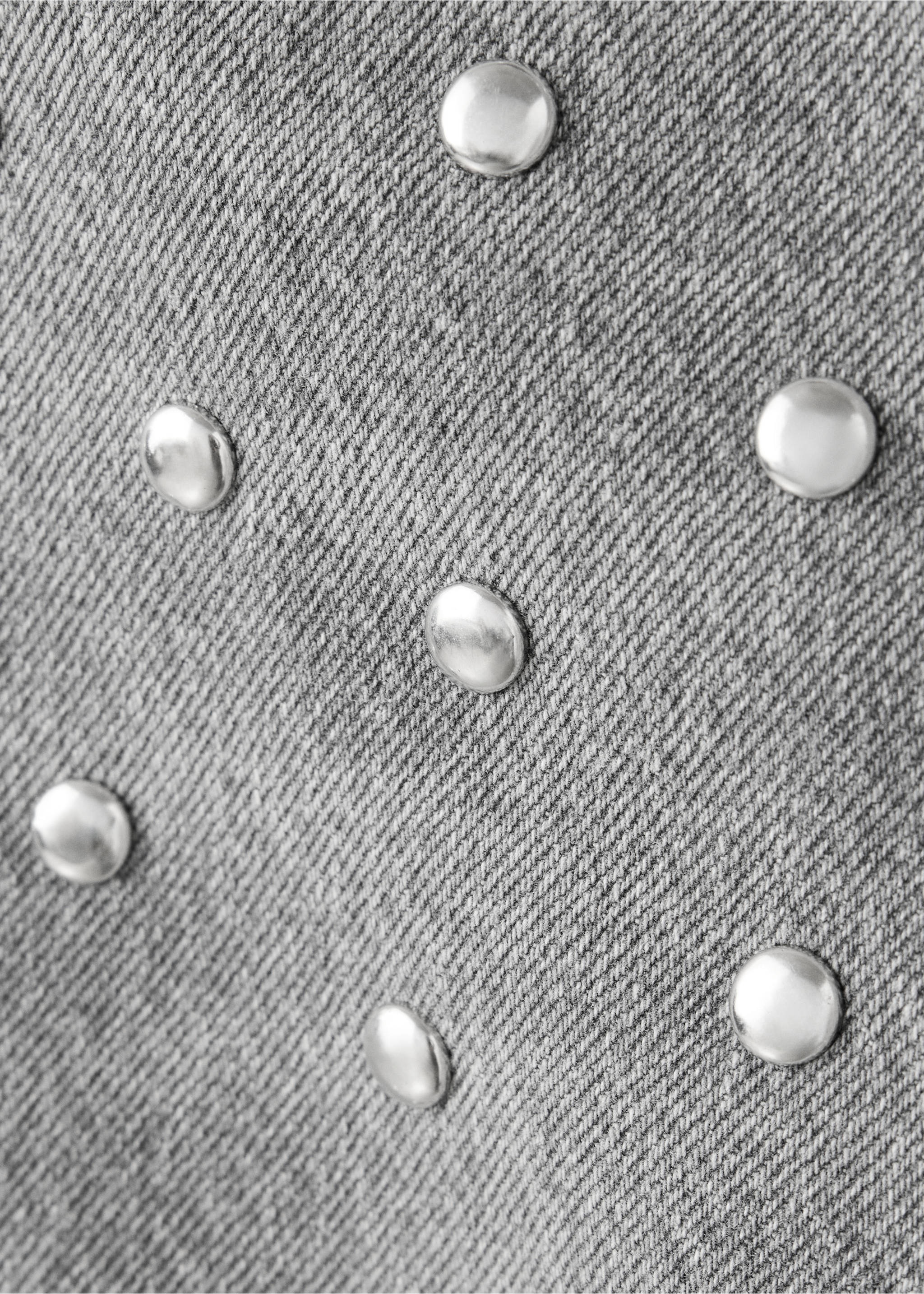 Jean regular waist à clous - Détail de l'article 0, Gris denim. Ref: 37004106-00.