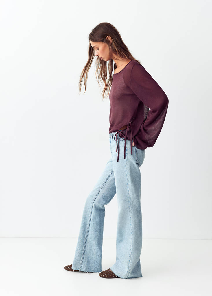 Low waist flare jeans — Medium Blue