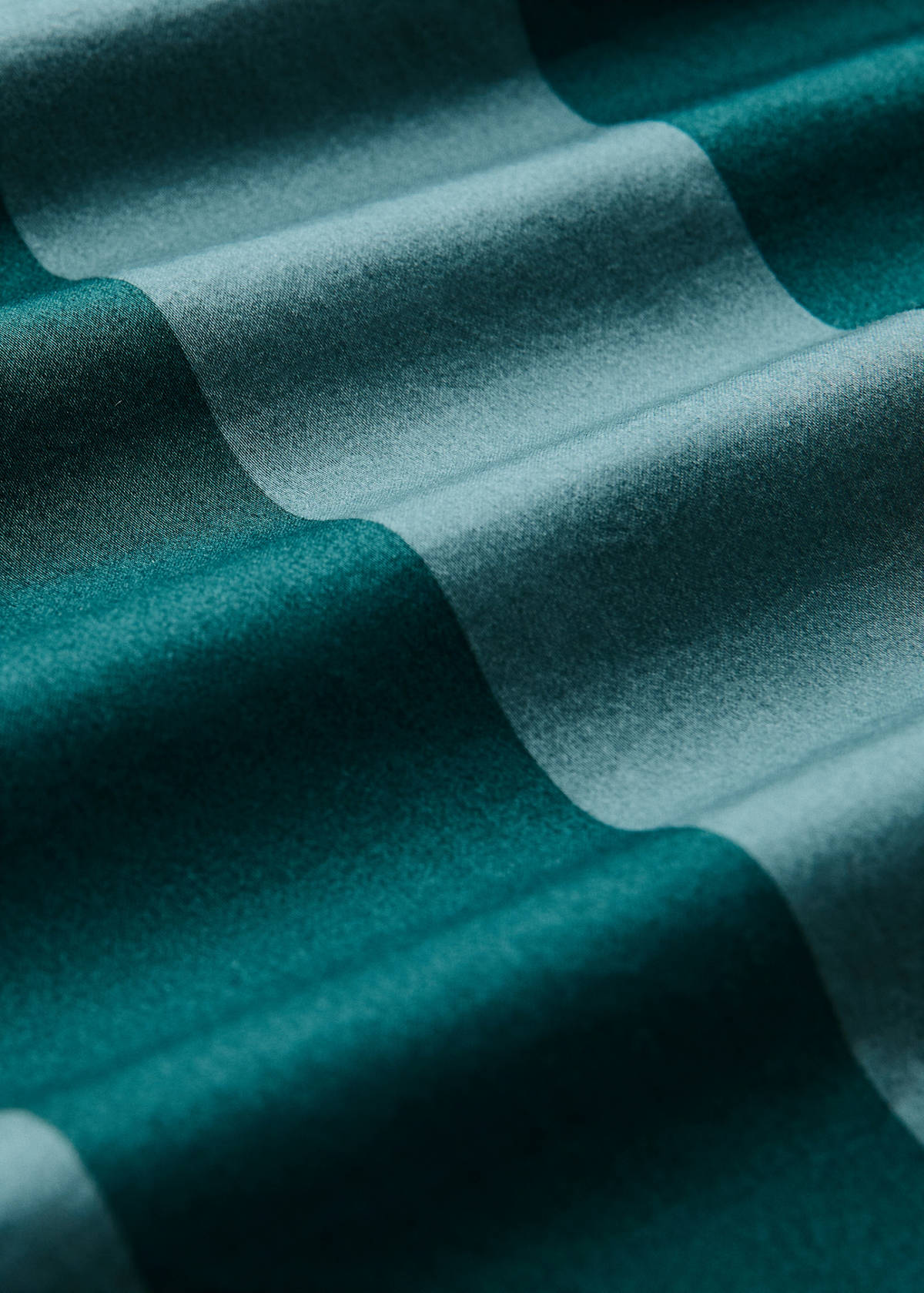 Watercolour Wide Stripes Duvet Cover 135/140 cm Bed — Petrol Blue