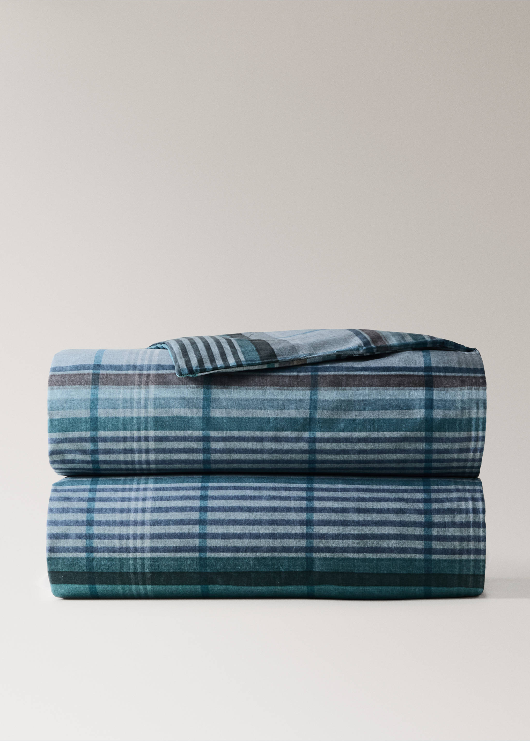 100% cotton percale duvet cover for 150/160 cm bed - Article without model, Forest Green. Ref: 37004121-00.