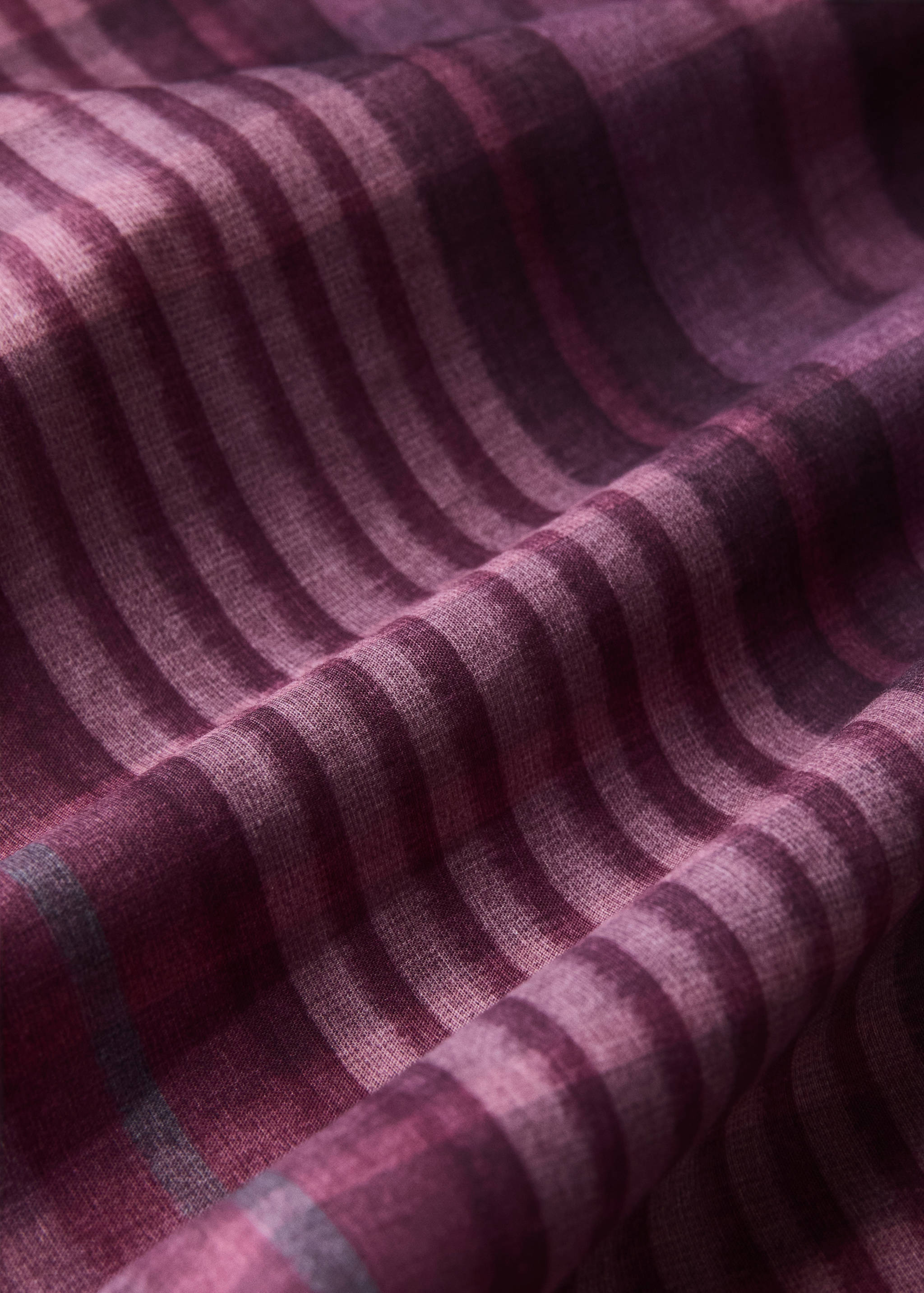 100% cotton percale checked duvet cover for 135/140 cm bed - Details of the article 1