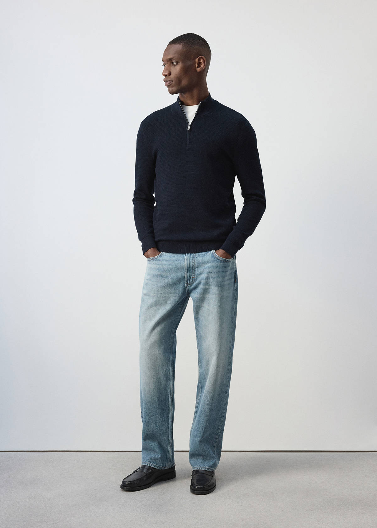 Light wash Moby relaxed fit jeans — Medium Vintage Blue