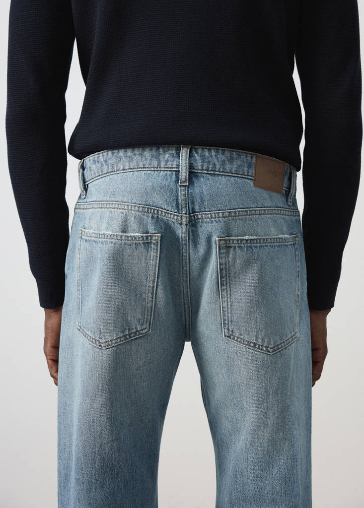 Light wash Moby relaxed fit jeans — Medium Vintage Blue