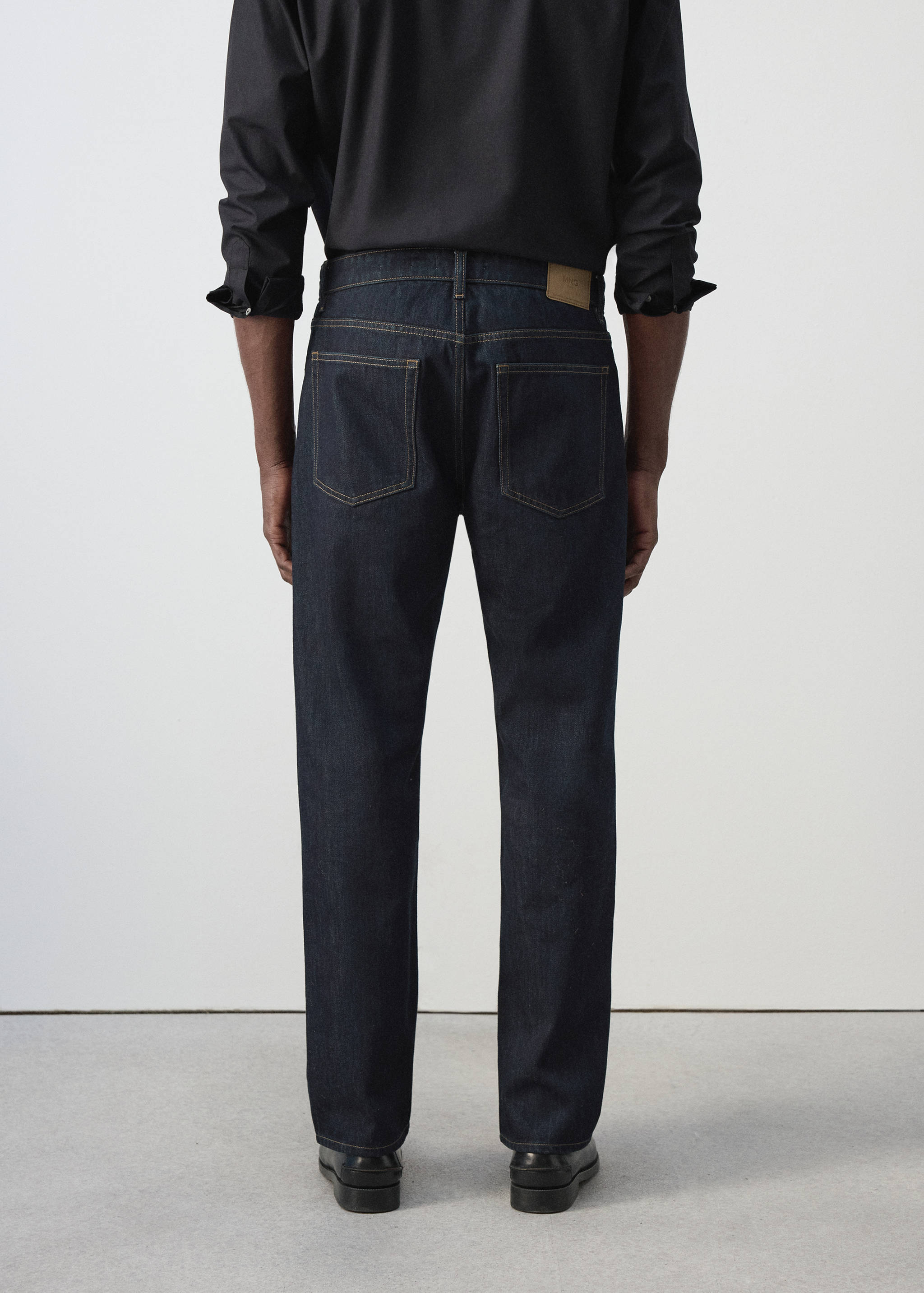 Moby relaxed fit dark wash jeans - Reverse of the article