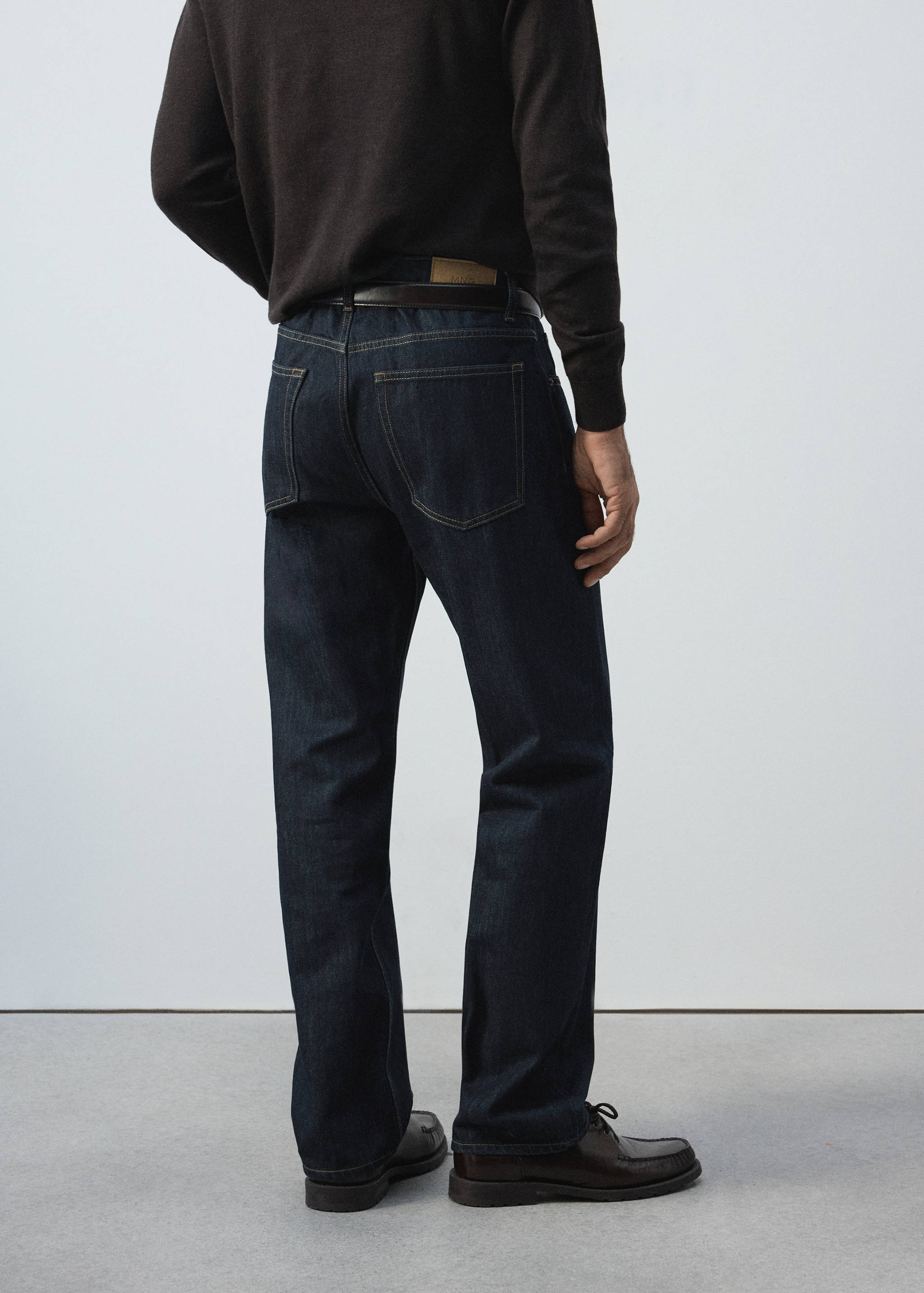 Moby relaxed fit dark wash jeans - Reverse of the article