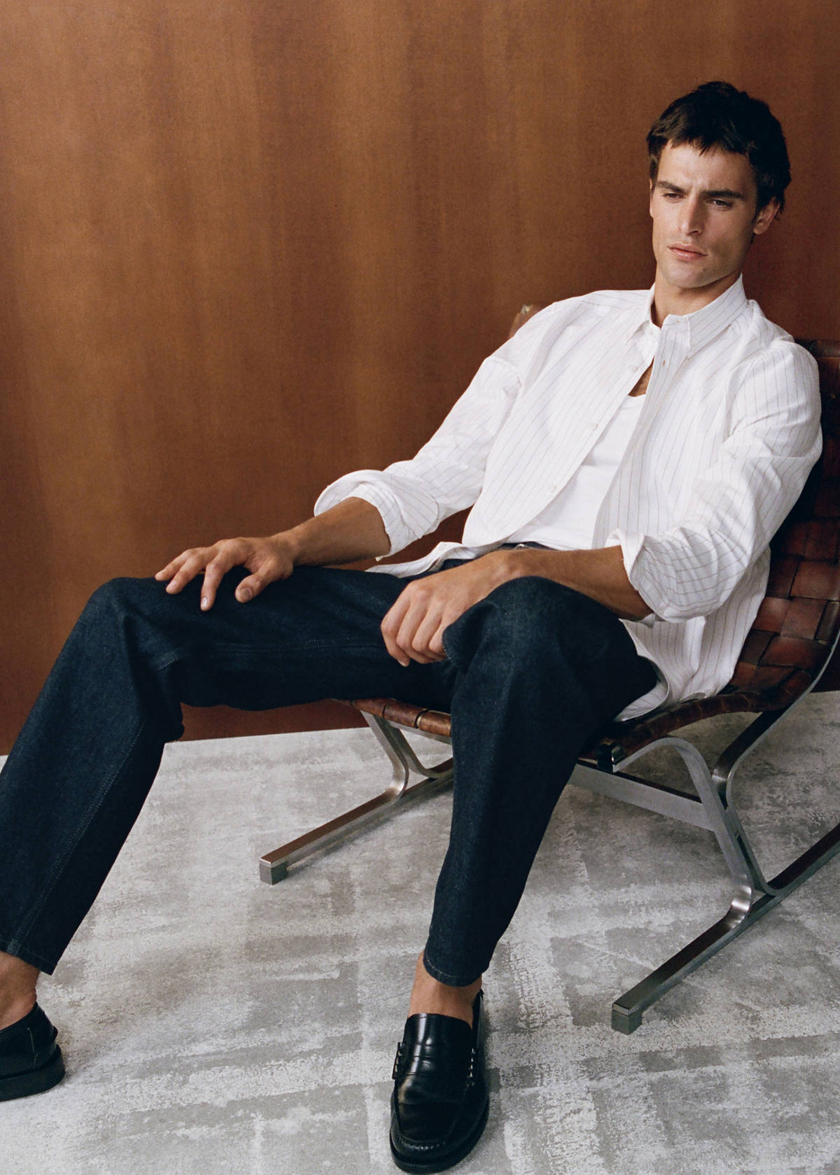Light wash Moby relaxed fit jeans — Open Blue