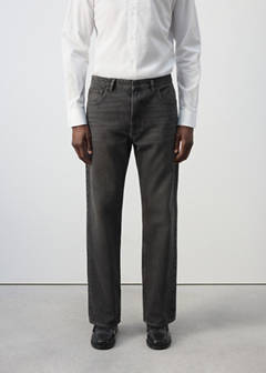 Light wash Moby relaxed fit jeans — Open Grey 1