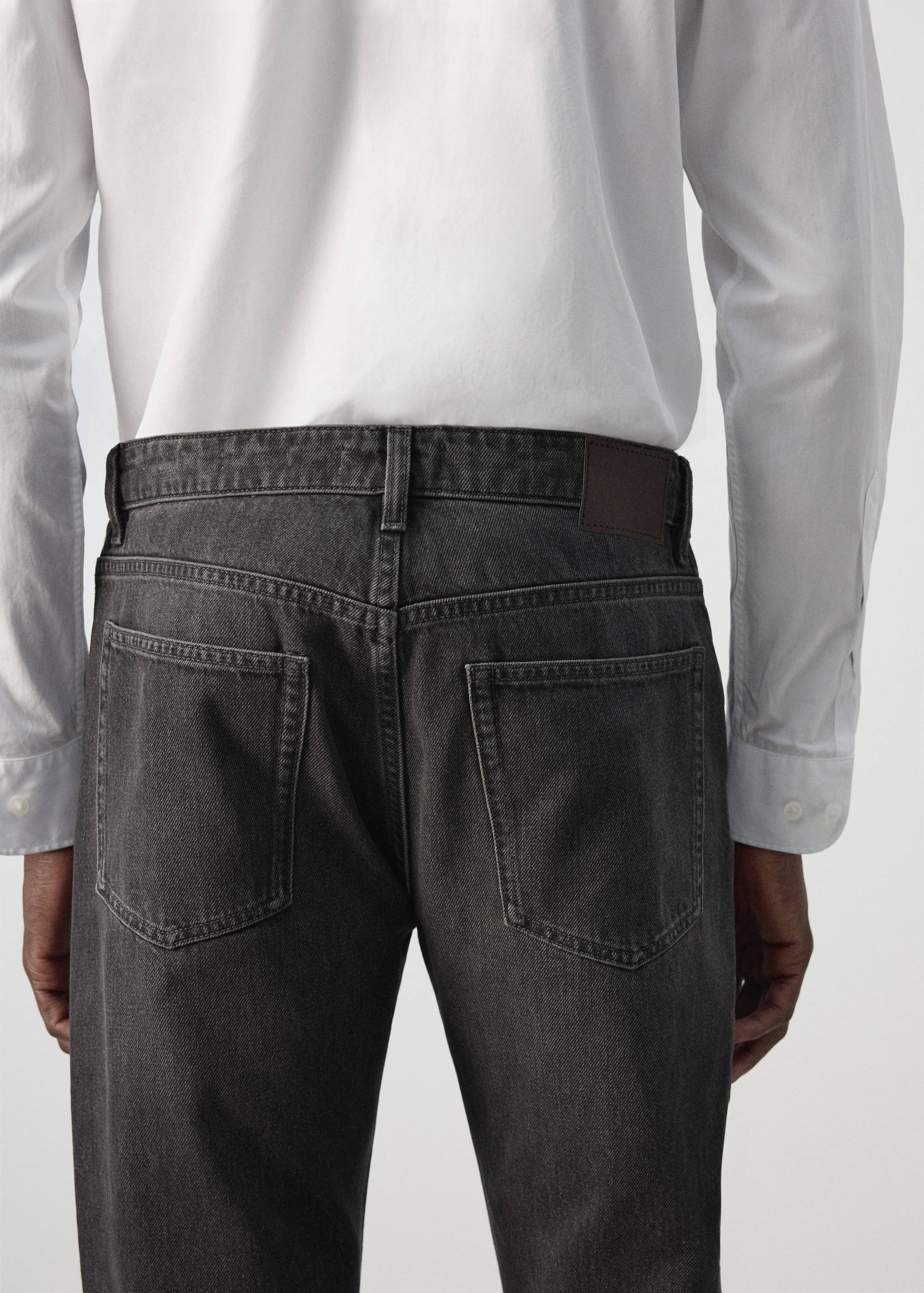 Moby relaxed fit dark wash jeans - Details of the article 4