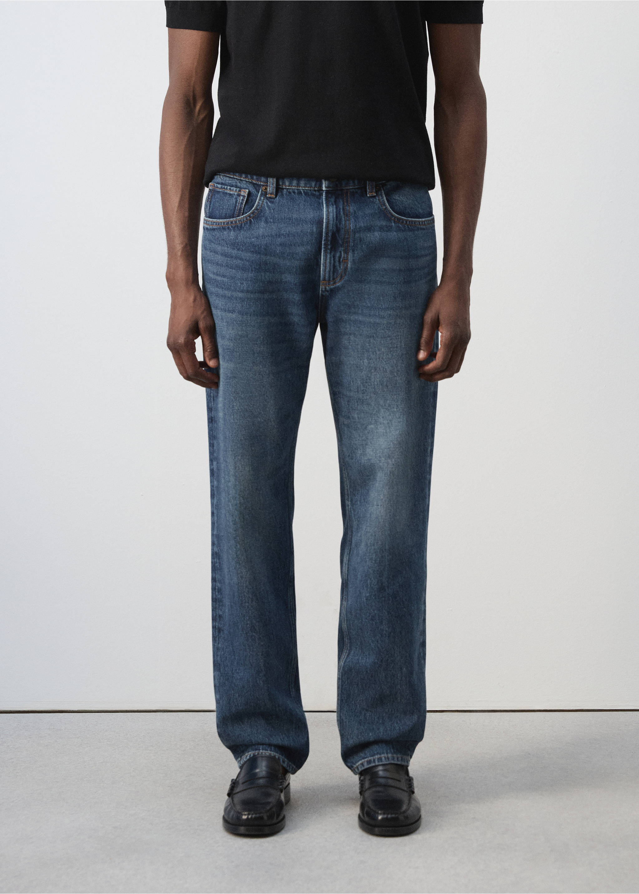 Regular Fit-Jeans Bob - Mittlere Ansicht, Dunkelblau. Ref: 37004412-00.