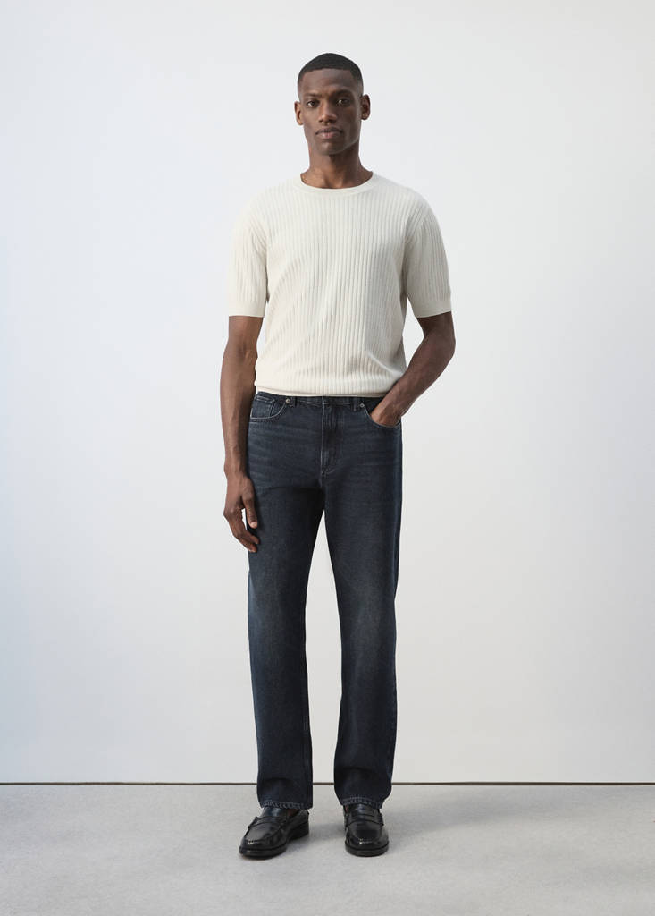 Dżinsy Bob regular fit intensywny granatowy - Mężczyzna - 48 - MANGO MAN