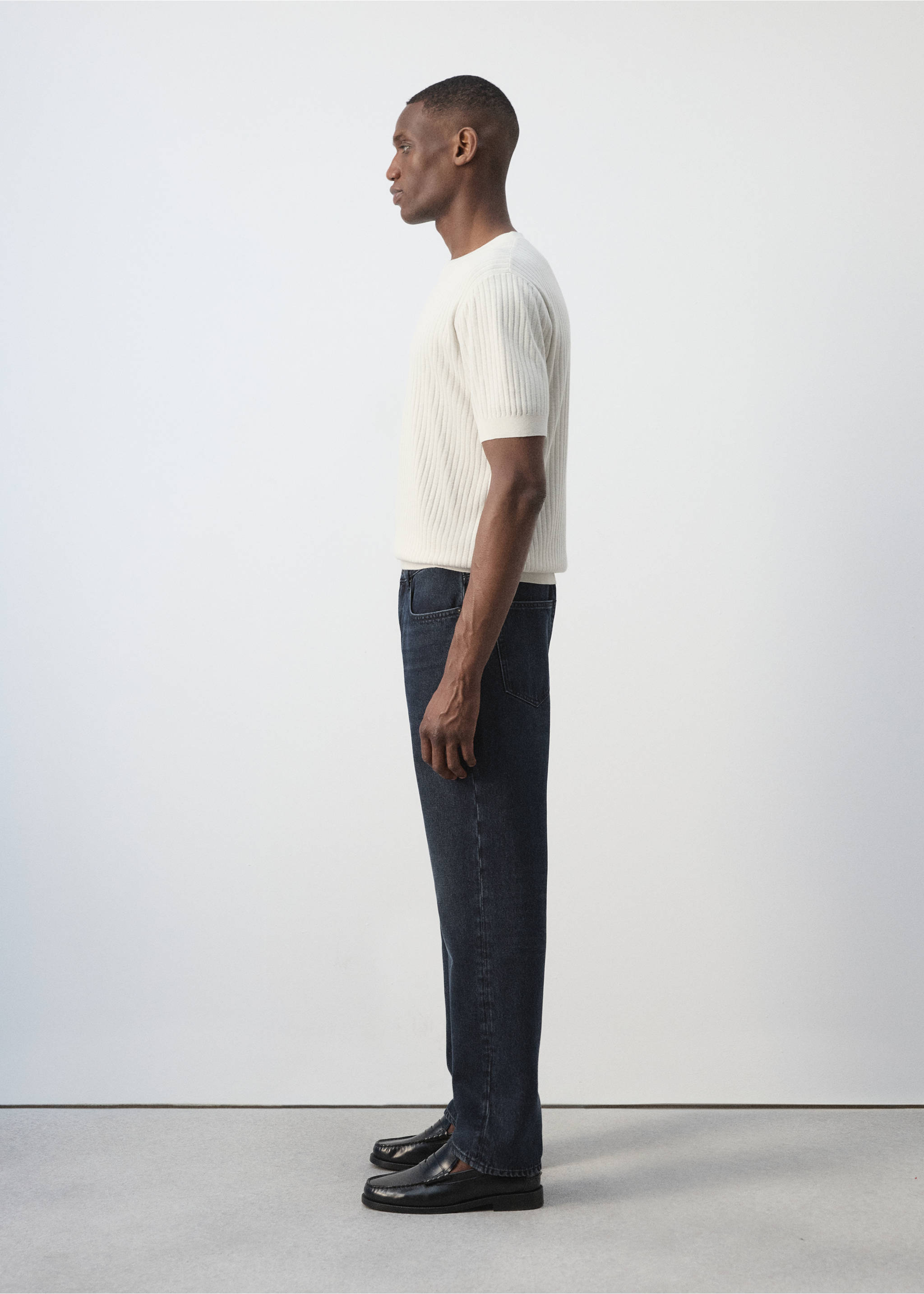 Bob regular-fit jeans - Details of the article 2, Deep Dark Blue. Ref: 37004413-00.