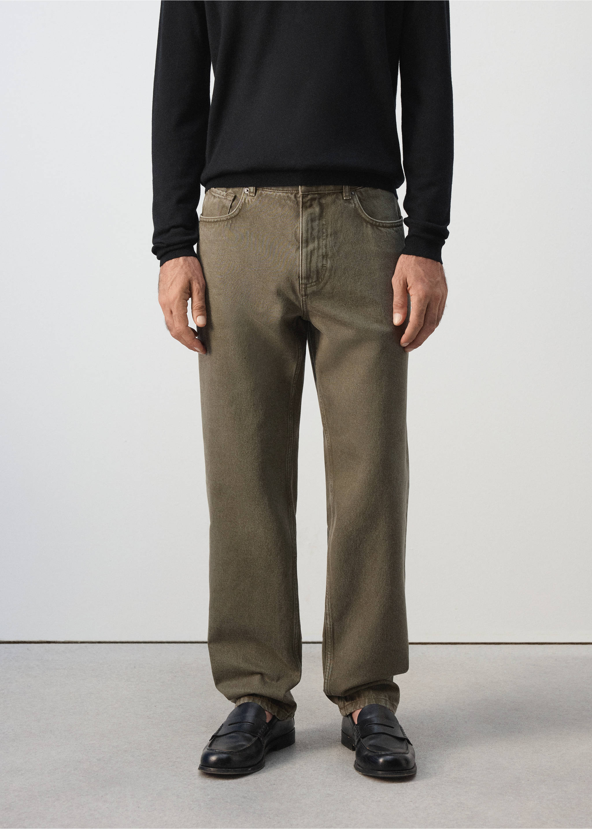 Jeans bobc - Plano medio, Khaki. Ref: 37004416-00.