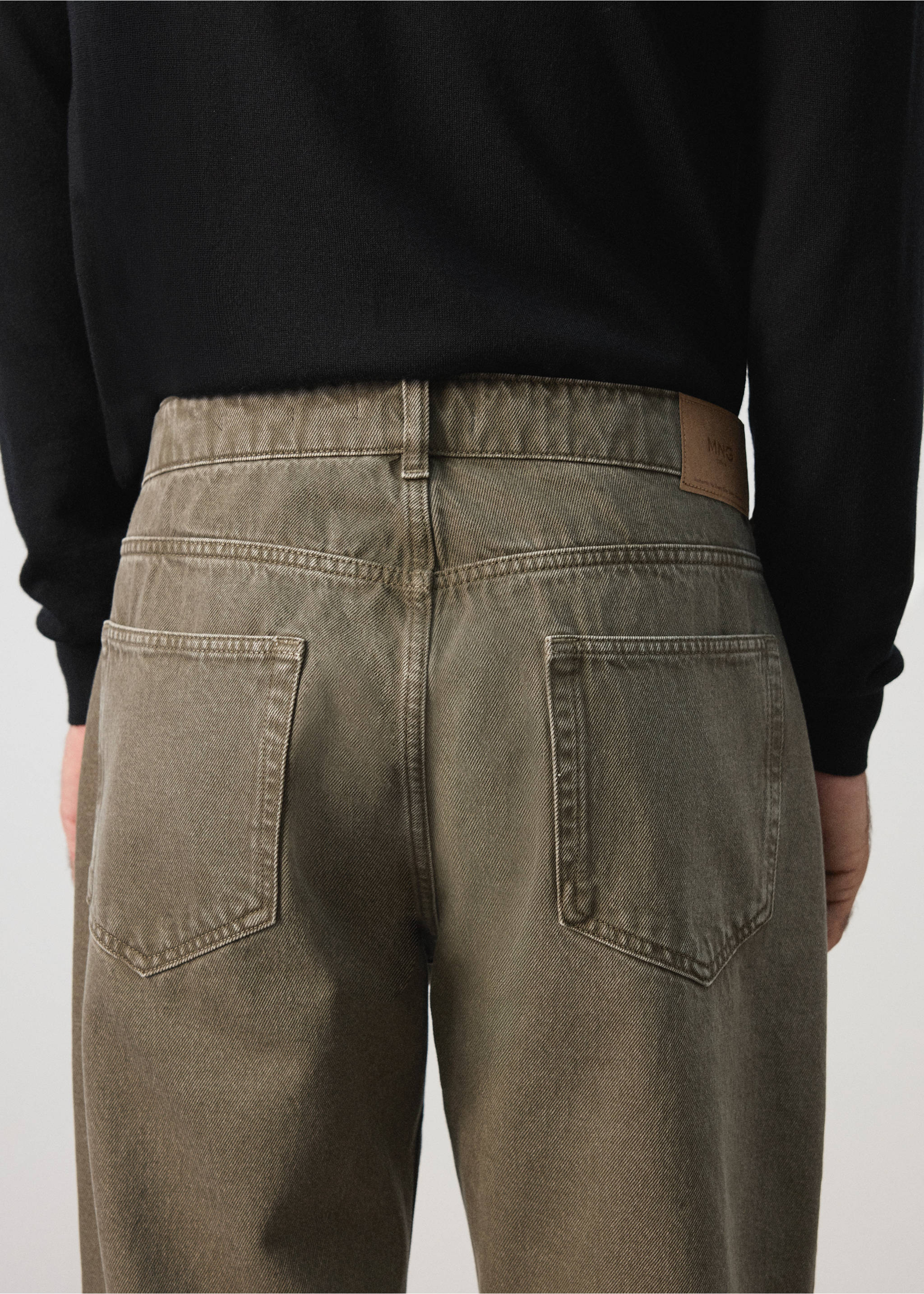 Jeans Bob regular fit - Detalle del artículo 4, Khaki. Ref: 37004416-00.