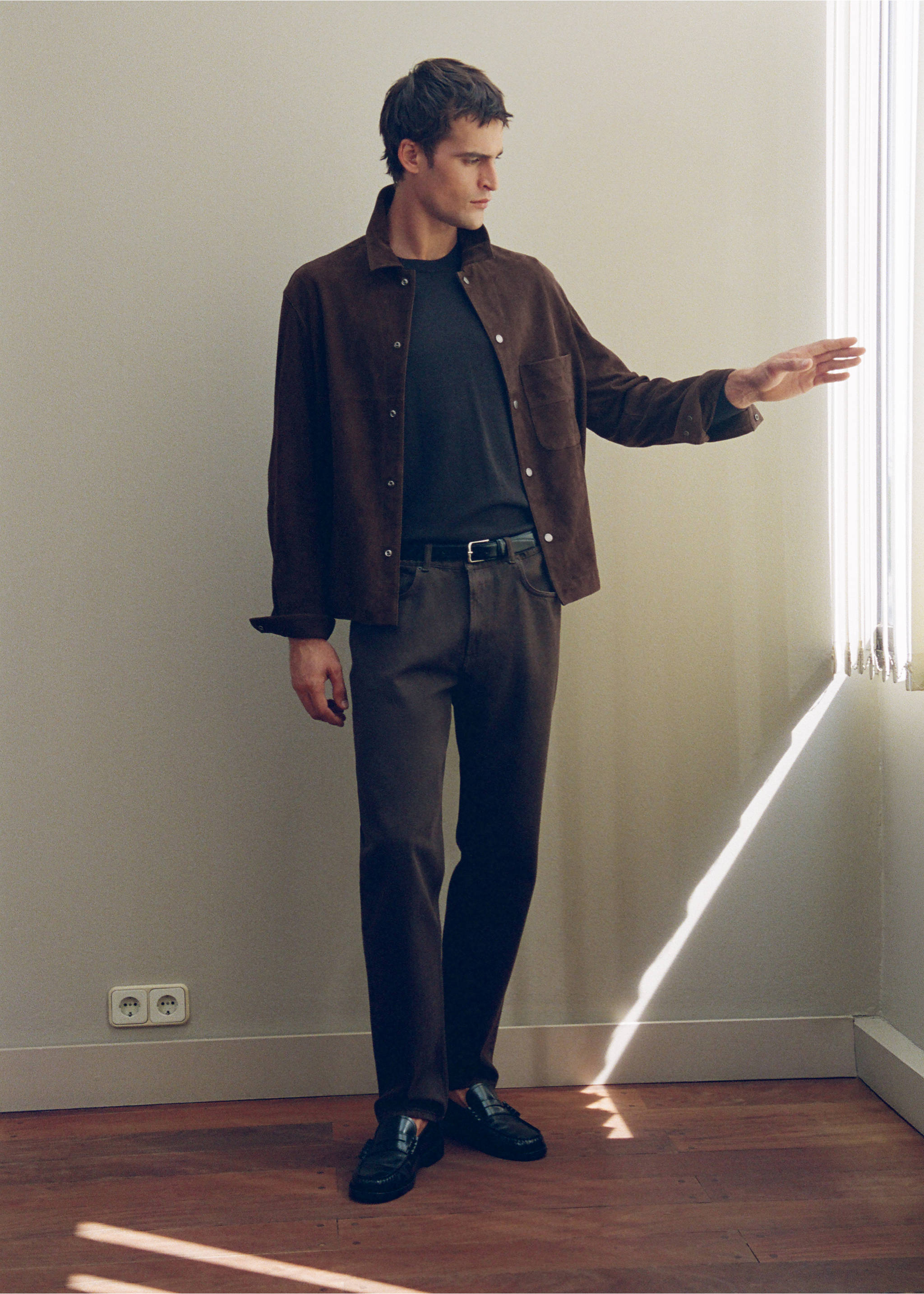 Bob regular-fit jeans - Details of the article 5, Brown. Ref: 37004418-00.