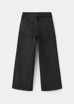 Wide leg jeans with glitter — Black denim 5