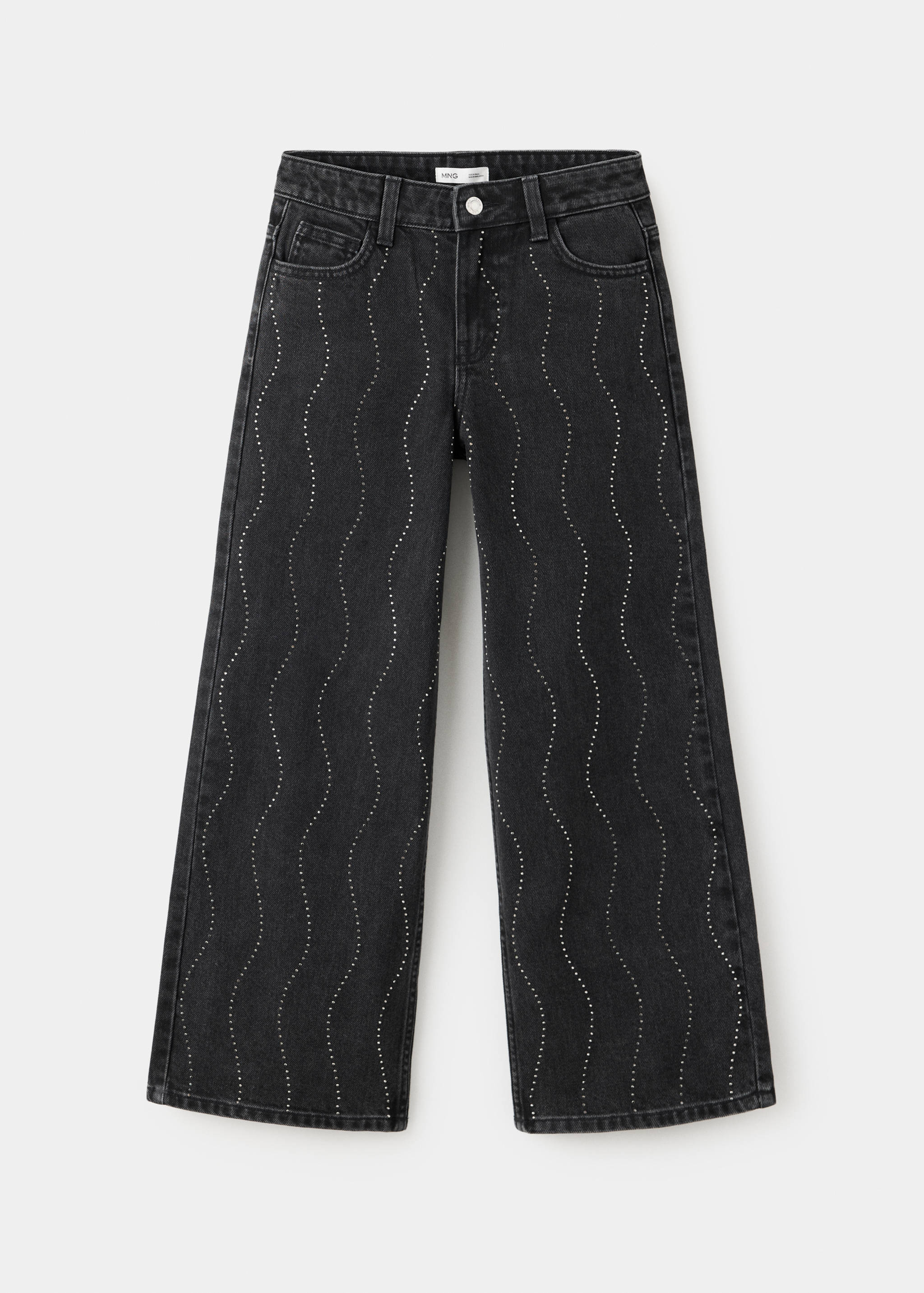 Sequined wide-leg jeans - منتج دون نموذج
