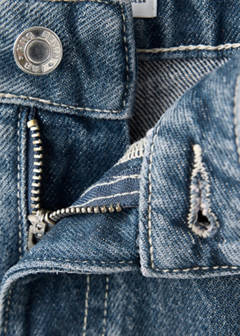 Straight-fit jeans with rhinestone detail — Dark Blue 6