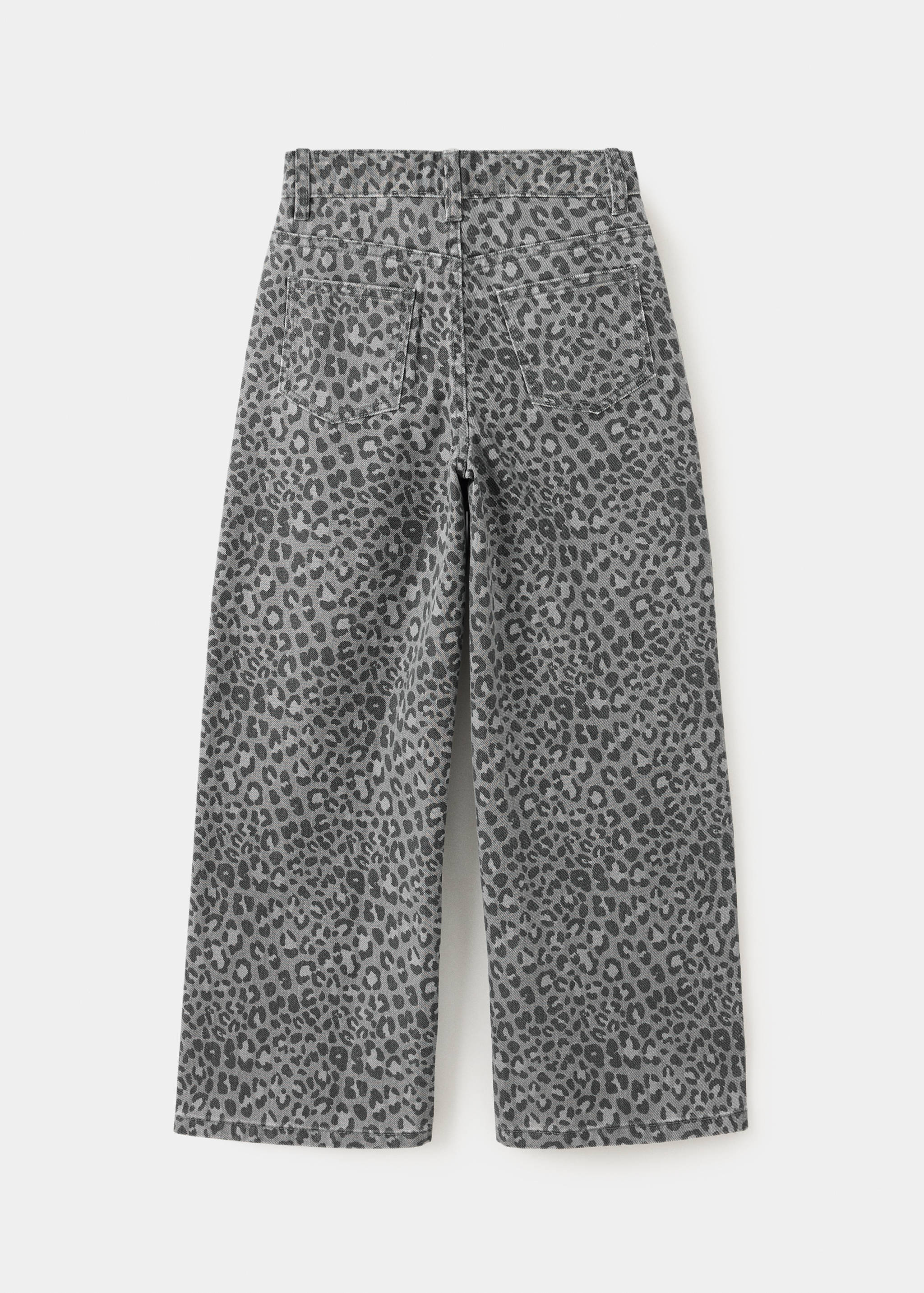 Leopard-print straight jeans - Reverse of the article