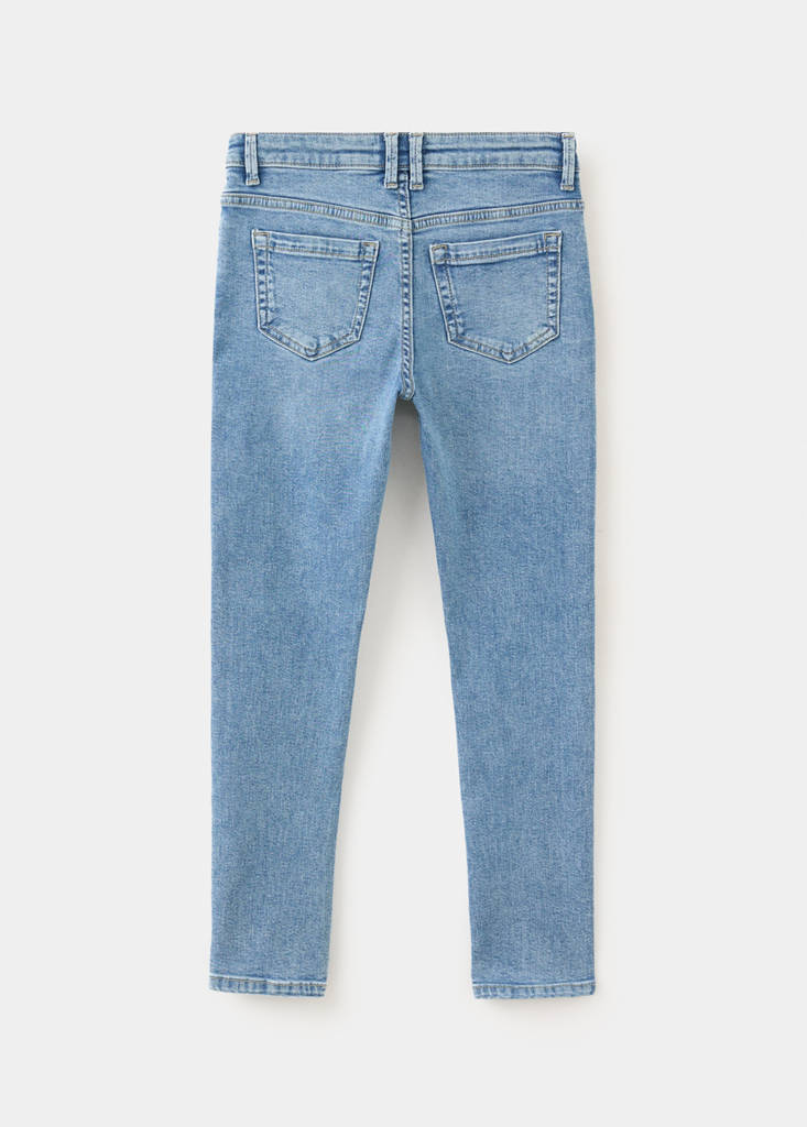 Skinny jeans with studs — Medium Blue
