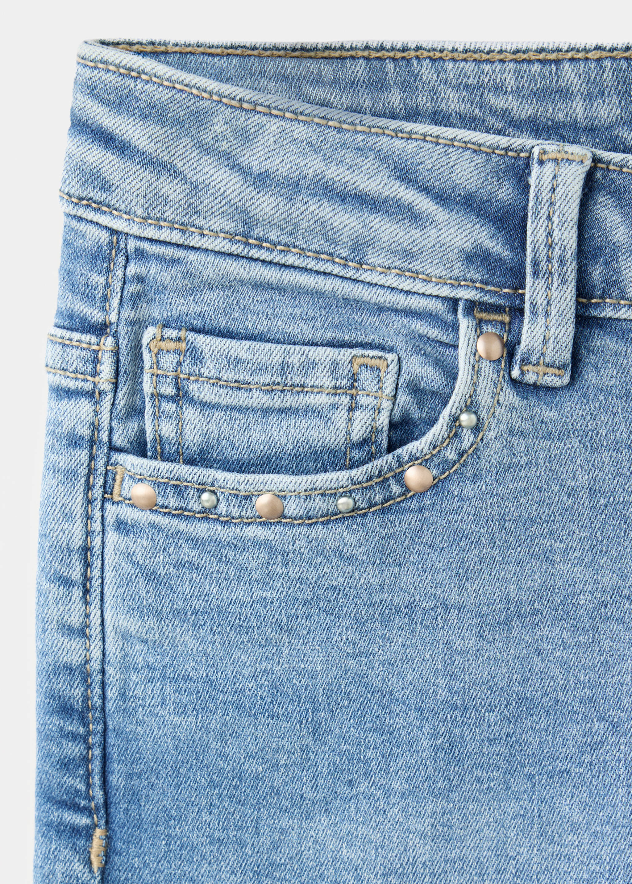 Skinny fit jeans with stud detail - Details of the article 0