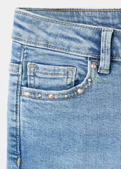 Skinny jeans with studs — Medium Blue 5