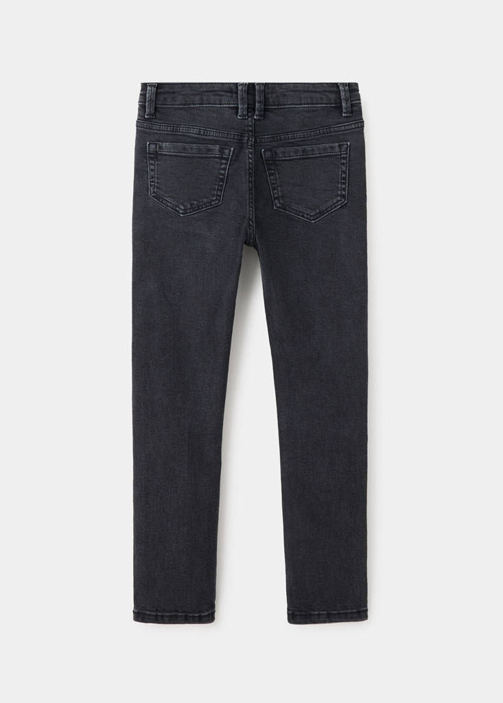 Skinny jeans with studs — Black denim