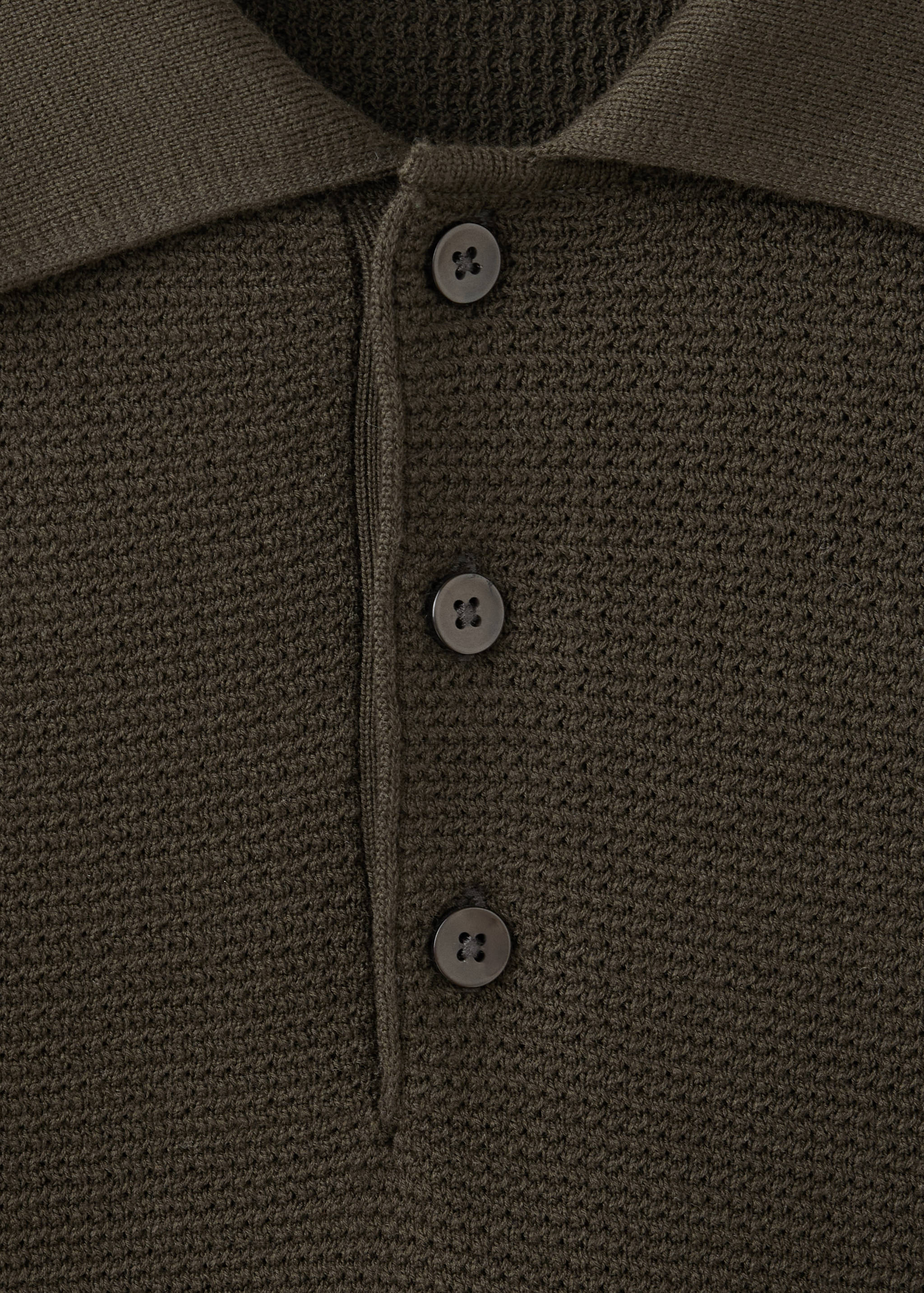 Polo en maille fine en mélange de coton - Détail de l'article 8