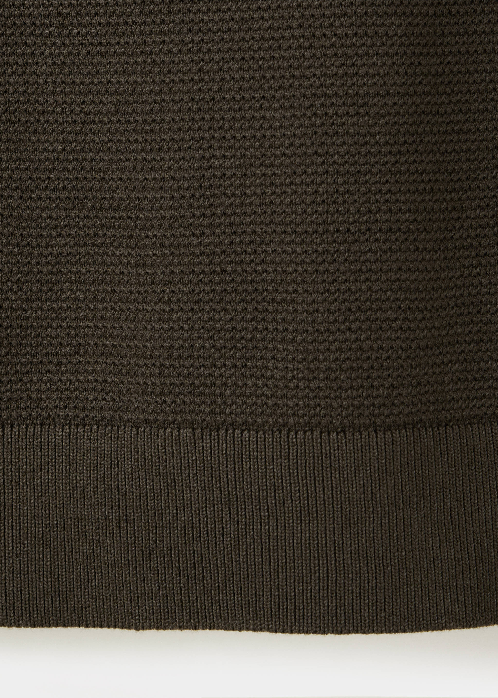 Polo en maille fine en mélange de coton - Détail de l'article 0, Marron. Ref: 37004427-00.