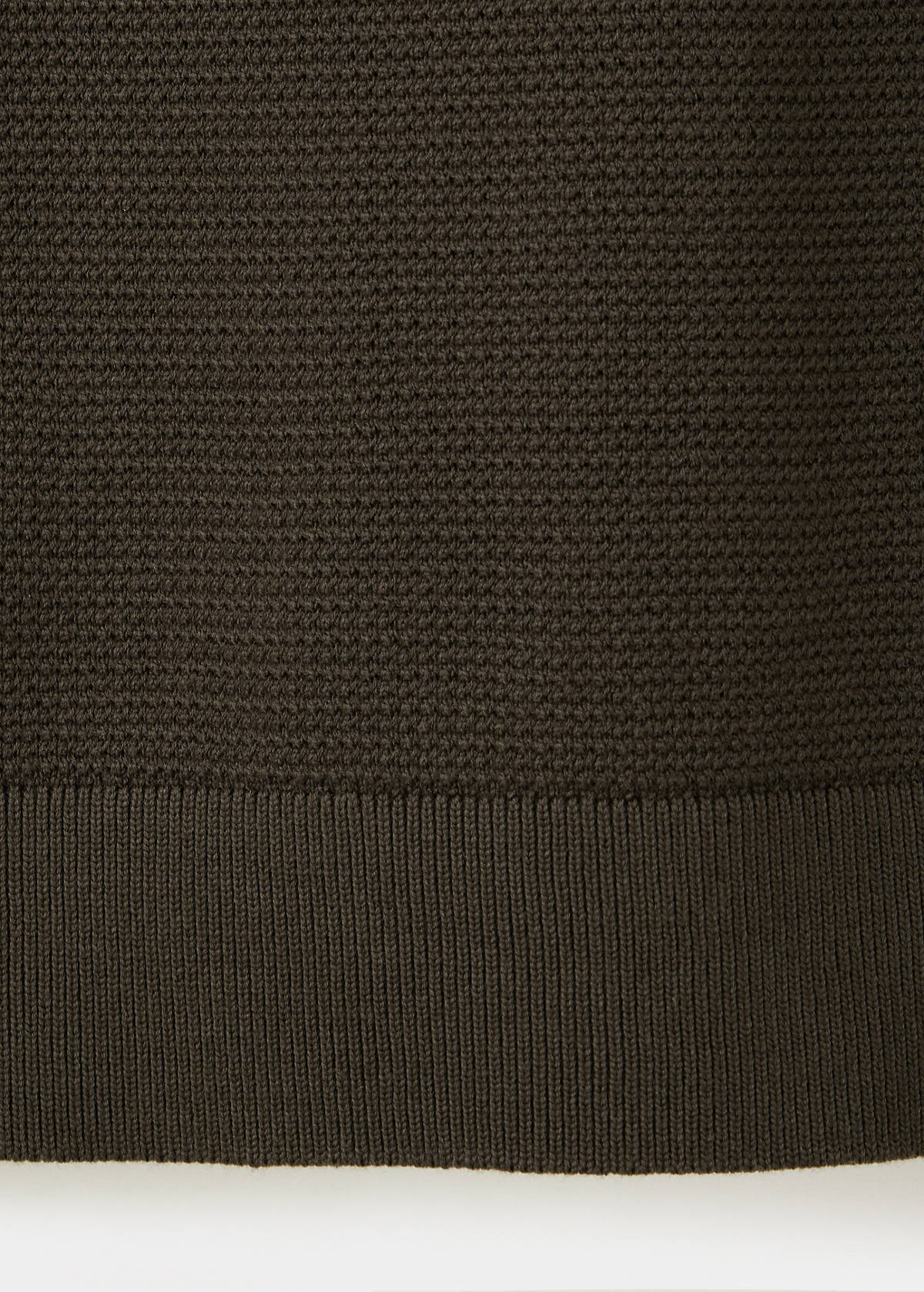 Fine-knit cotton-blend polo shirt — Brown