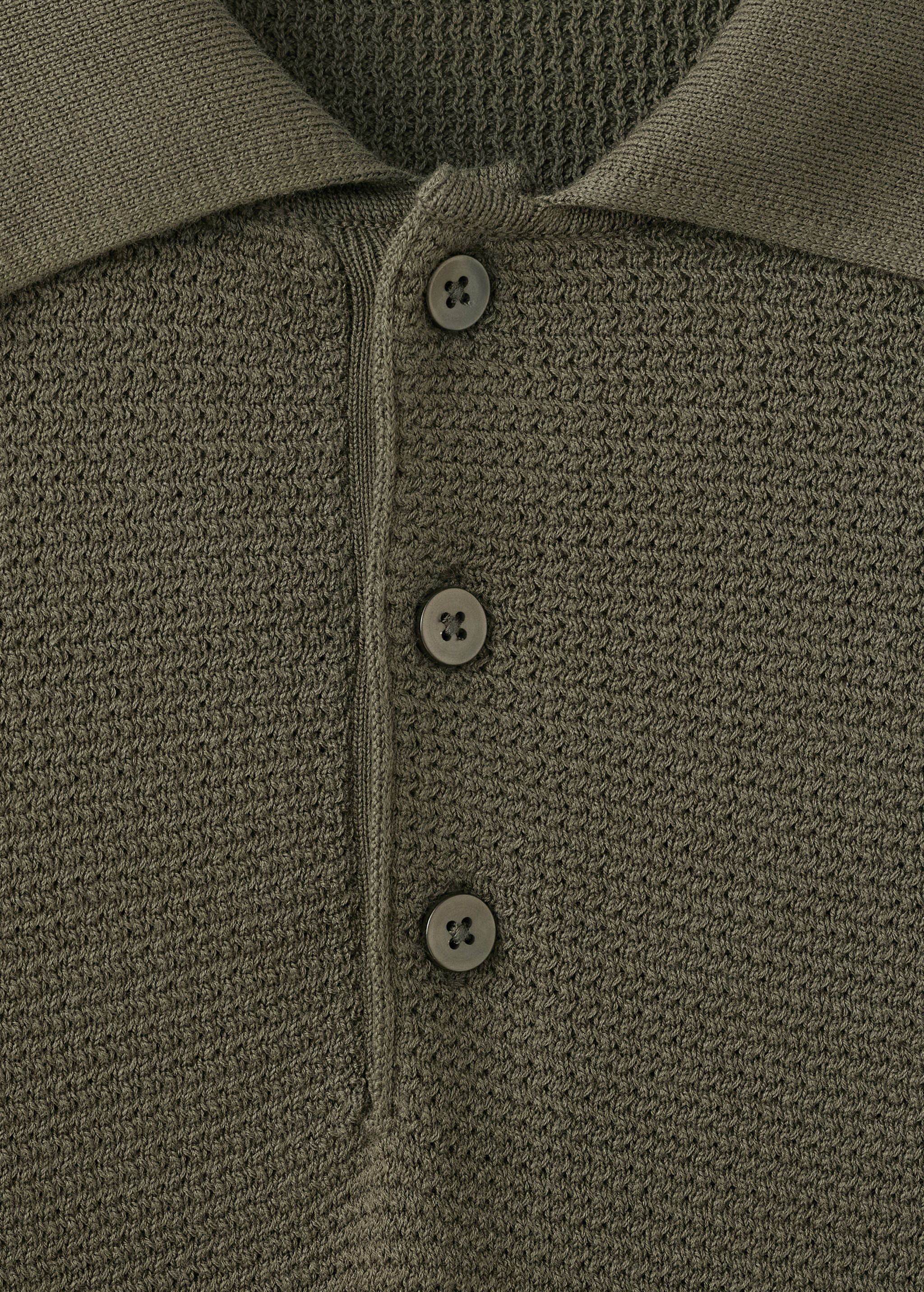 Polo en maille fine en mélange de coton - Détail de l'article 8
