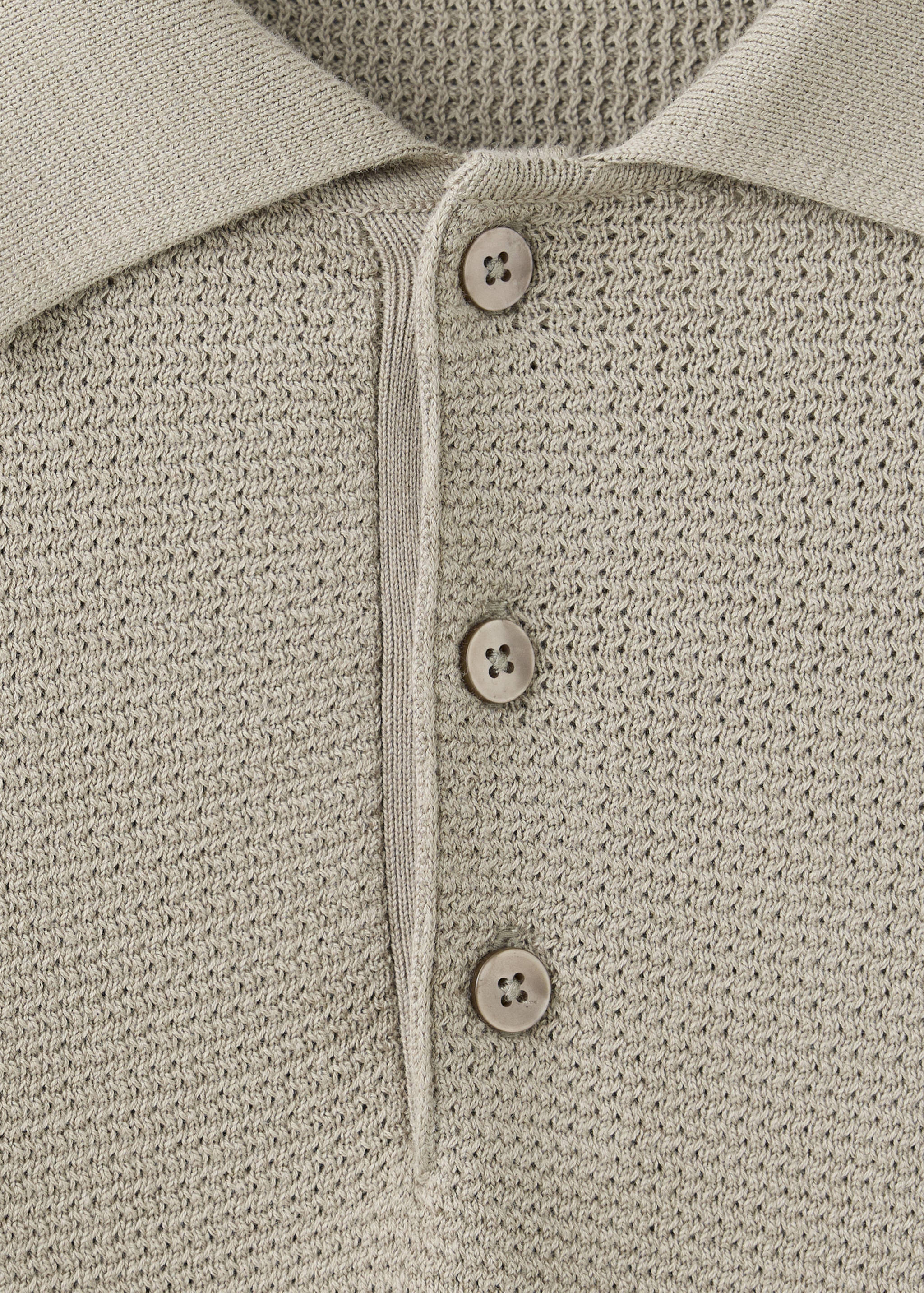 Polo en maille fine en mélange de coton - Détail de l'article 8
