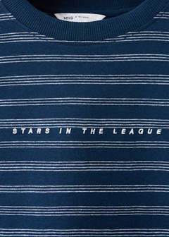 Striped oversized t-shirt — Navy 5