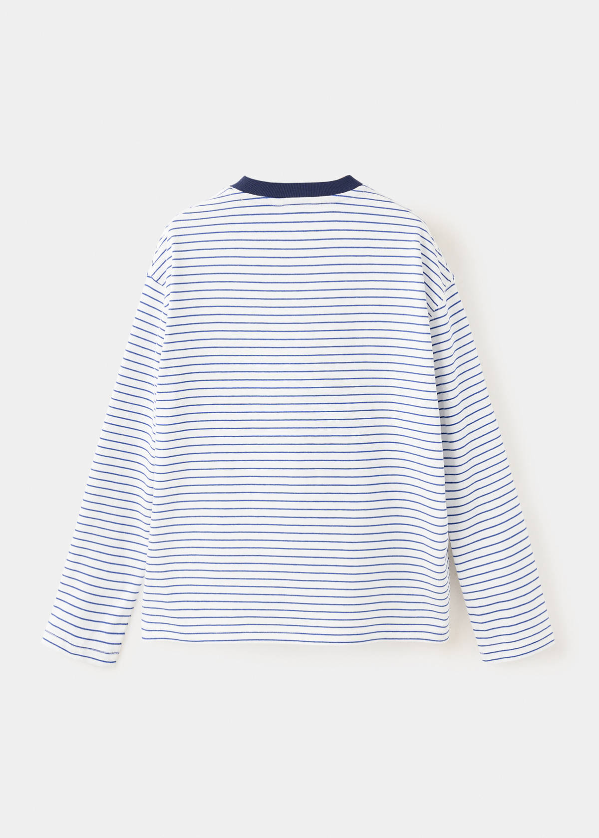 Striped oversized t-shirt — White