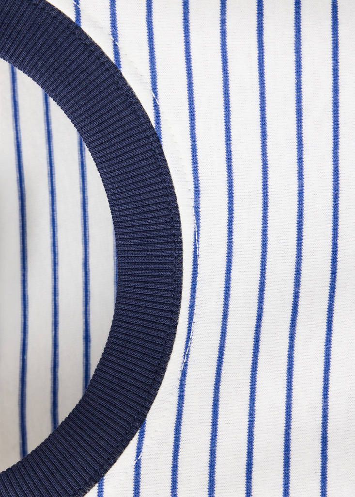 Striped oversized t-shirt — White