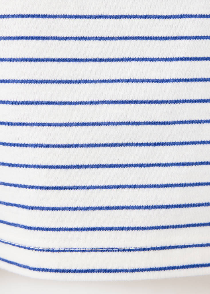 Striped oversized t-shirt — White