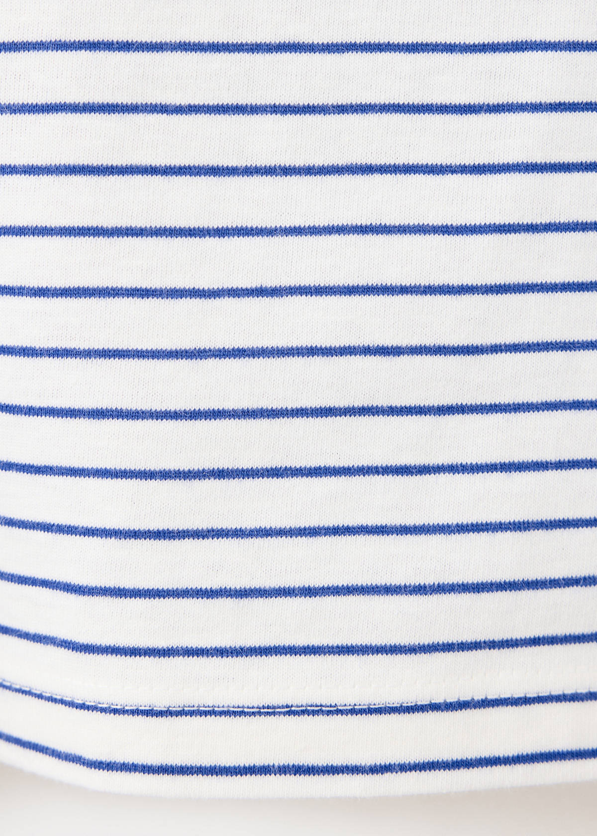 Striped oversized t-shirt — White