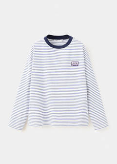 Striped oversized t-shirt — White 4
