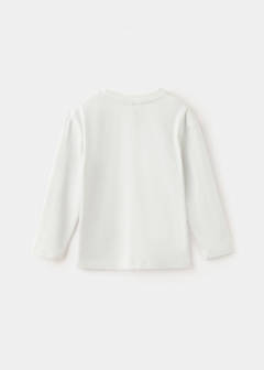 Printed cotton-blend t-shirt — White 3