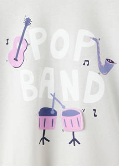 Printed cotton-blend t-shirt — White 4