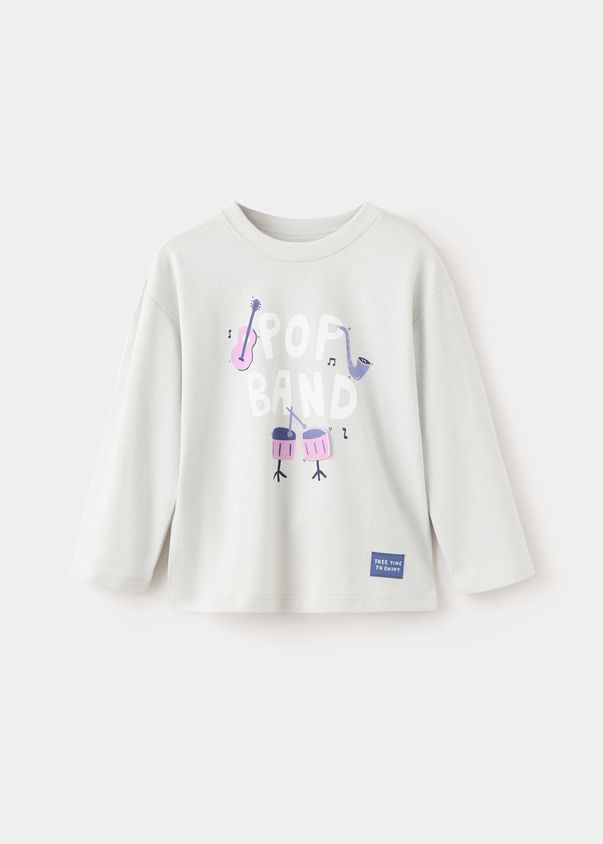 Printed cotton-blend t-shirt - Article without model
