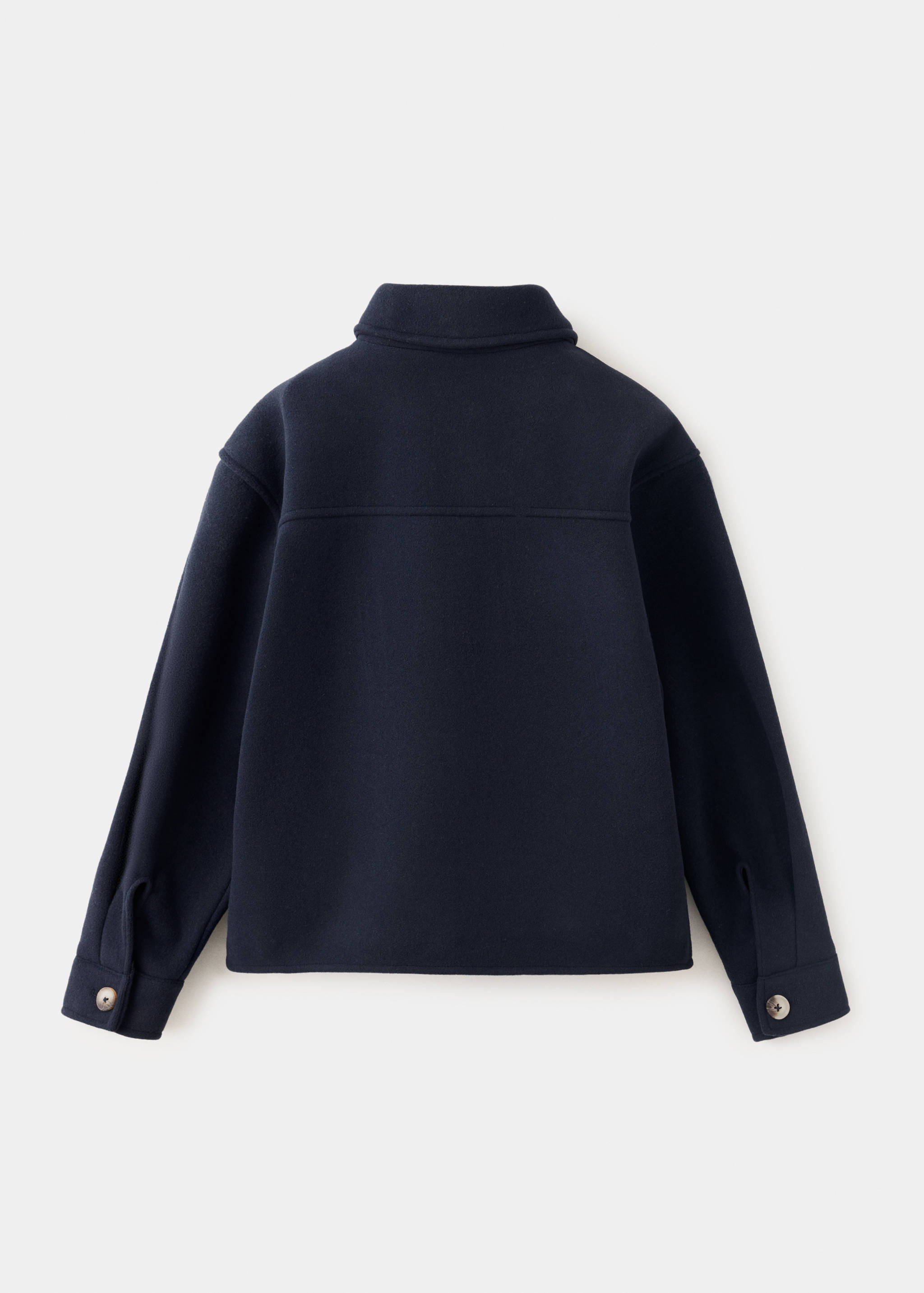 Cloth coat with pockets - Reverse of the article