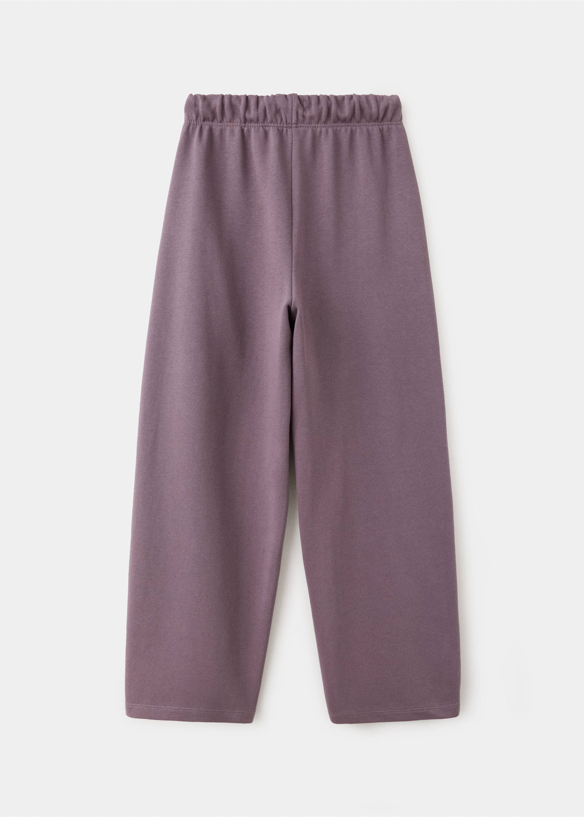 Pantalon jogger coton - Verso de l’article, Grenat. Ref: 37004435-00.
