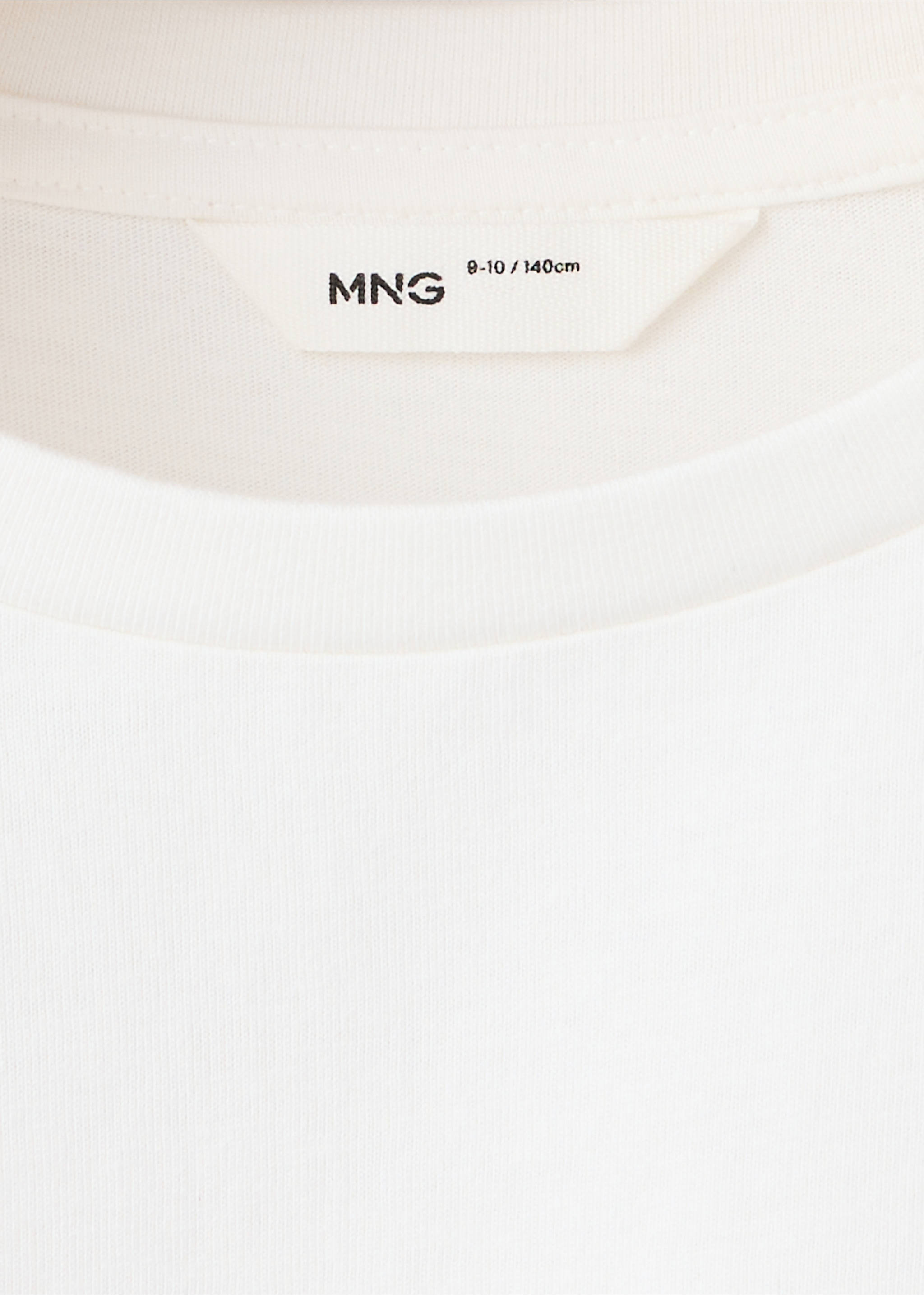 Cotton T-shirt with gathered details - Details of the article 8, Off White. Ref: 37004437-00.