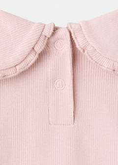 Cotton baby collar T-shirt — Pink 5