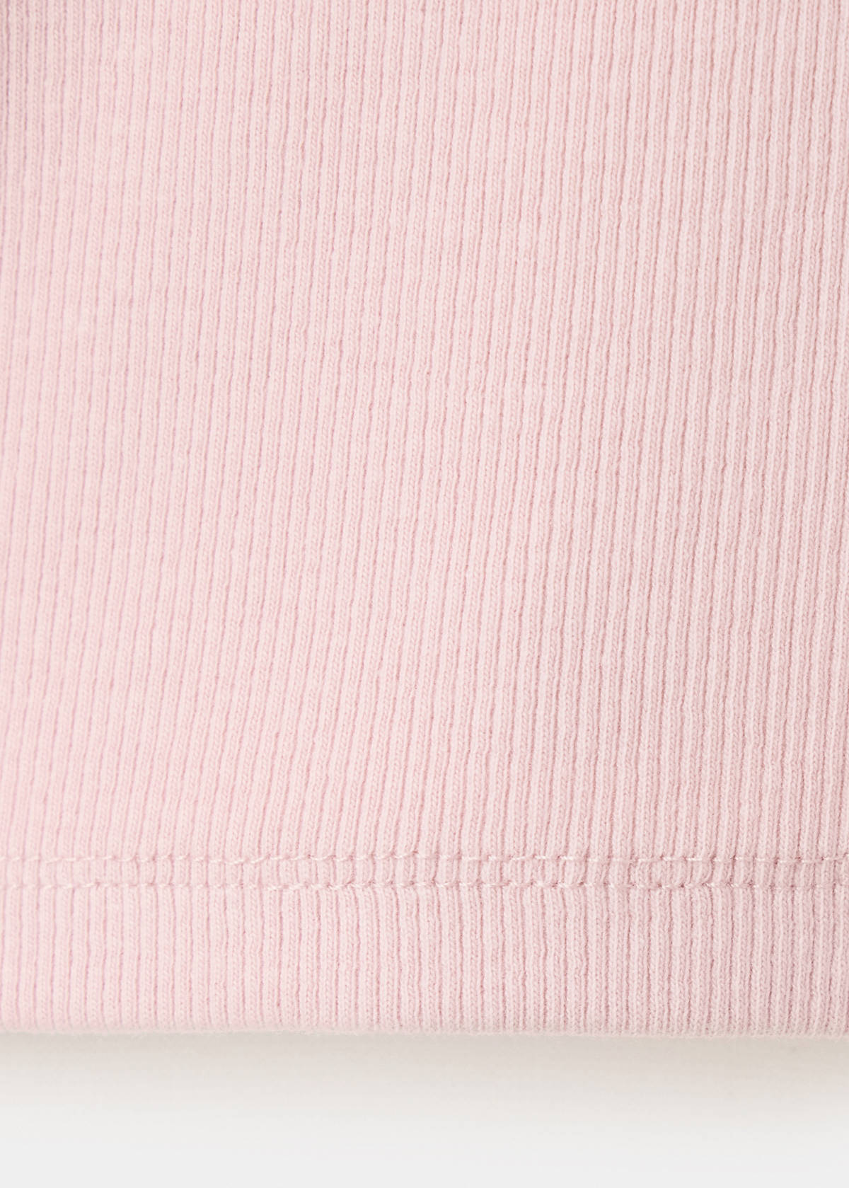 Cotton baby collar T-shirt — Pink