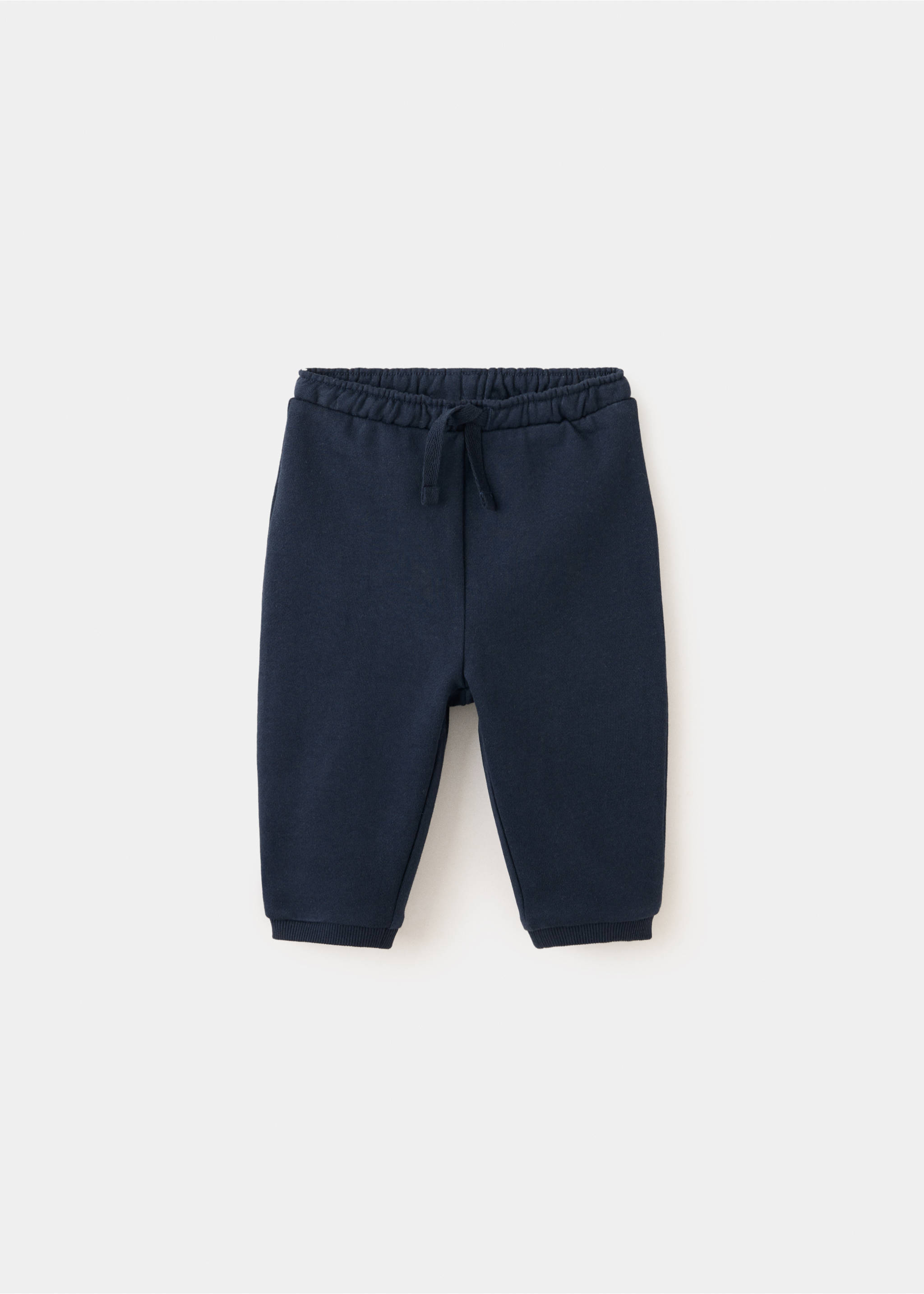 Cotton jogger-style trousers - Article without model, Navy. Ref: 37004440-00.